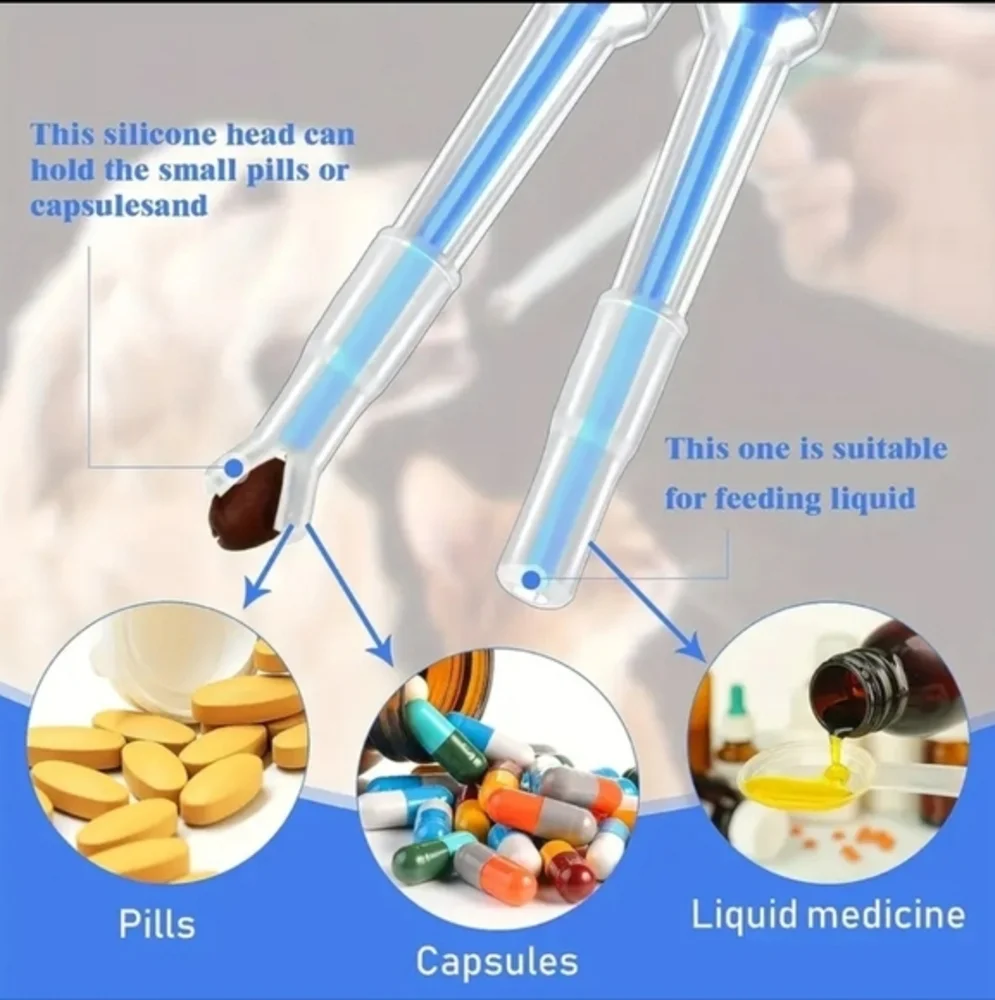 Animal Feeding Kit/Pill Shooter‎ For Animal's Medication Blue NWT